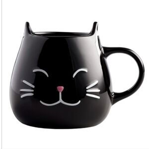 World Market Black Cat Coffee Cup Novelty Mug